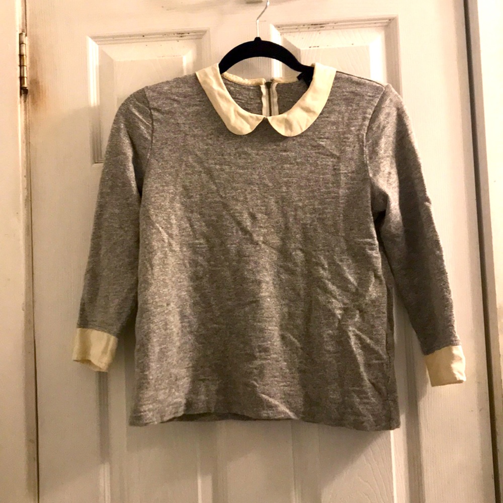 JCrew butterfly Collar Sweater